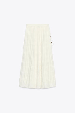 RUSTIC PANELLED SKIRT - Zara фото 7