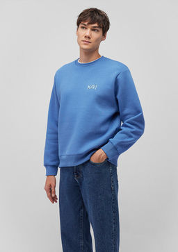 Mavi Logo Bask?l? Mavi Sweatshirt