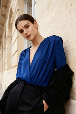 TRENDYOLMILLA Siyah Kruvaze Yaka Orme Body TPRAW22BD0161  фото 45