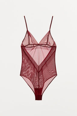 MESH STRAPPY BODYSUIT - Zara фото 3