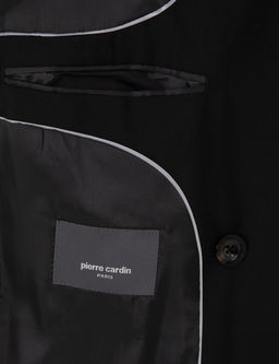 Siyah Extra Slim Fit %100 Y_n Kruvaze Tak_m Elbise
