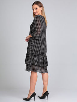 Шифоновое платье для офиса белорусское - Almond фото 4