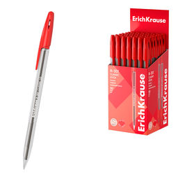 Цена за 50 шт. Ручка шариковая ErichKrause R-301 Stick Classic 1.0, цвет чернил красный (в коробке по 50 шт.)