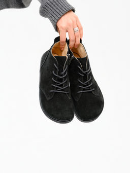 Босоногие ботинки 210.NATAbl.Черная замша