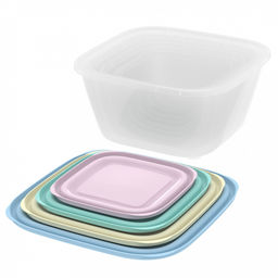 Контейнер для продуктов Прованс, набор 4 шт: 0,6л, 1л, 1,7л, 2,5л, полипропилен, подходит для СВЧ (Россия) - Домашняя мода фото 3