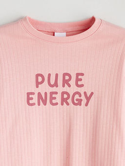 Bisiklet Yaka K?z ?ocuk Pijama Tak?m?