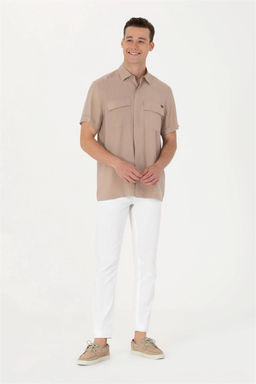 U. S. Polo Assn Мужская рубашка с коротким рукавом Stone - U.s. polo assn фото 11