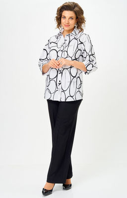 Костюм БелЭльСтиль 877/601 бело-черный