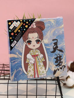 Алмазная мозаика на подрамнике Draw Me! Beautiful girl, (20*20 см)