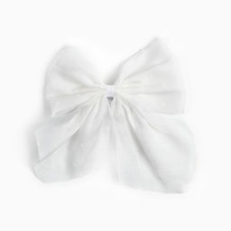 Бант для волос на резинке школьный, белый, 18×15 см, Минни Маус