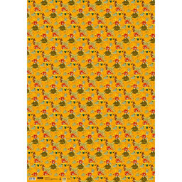 Цена за 10 шт. Упаковочная бумага, 70х100 см, Львёнок и Черепаха