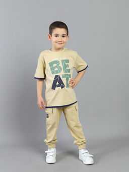 CRB wear / CSKB 64074-31K Футболка для мальчика,песочный/Ex.Cherubino  фото 3