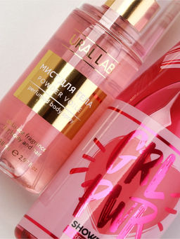 Подарочный набор: гель для душа шампанское и мист для тела, Чистое Счастье