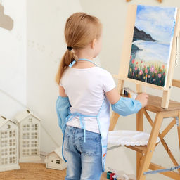 Фартук с нарукавниками для девочки Nature, 49×39 см