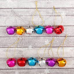 Бубенчики, набор 12 шт., размер 1 шт. - 2,5 х 2,5 см