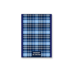 Б261 Светоч Блокнот на скобе, A6 48 л. 10 шт. клетка Тартан 01733  фото 4