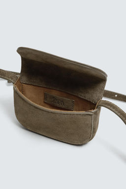 MINI LEATHER CROSSBODY BAG - Zara фото 12