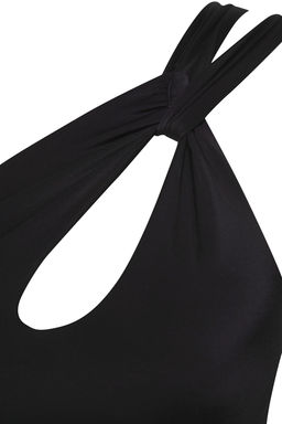 TRENDYOLMILLA Siyah Tek Omuz Cut Out/Pencereli Bikini Ustu TBESS25BU00001  фото 6