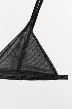 METALLIC THREAD TRIANGLE BRALETTE - Zara фото 6