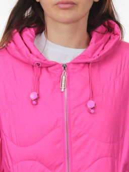 23-061 CRIMSON Куртка оверсайз демисезонная женская (синтепон 100 гр.) - Fashion фото 3