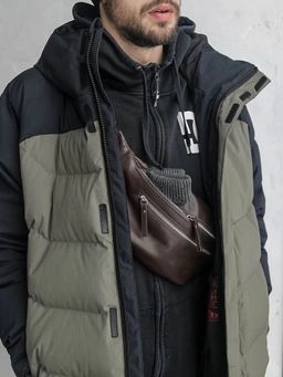 Кожаная поясная сумка dff ДМ 2020/Браун-Евг - Sergio valentini фото 6