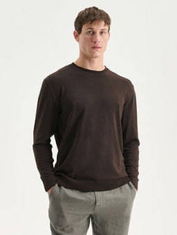 Bisiklet Yaka Erkek Triko Kazak