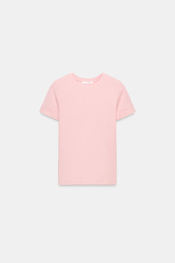 CAMISETA MINIMAL MANGA CORTA / Rosa medio - Zara фото 5