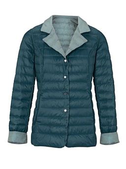 Пуховик двухсторонний, зелено-белый - Ashley brooke фото 2