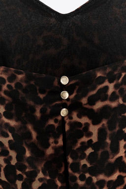ANIMAL PRINT MIDI DRESS - Zara фото 7