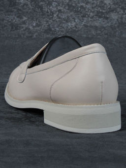 03-DJ32-1 BEIGE Лоферы женские (натуральная кожа)