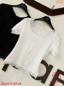 Футболка женская с гипюром - Bruno фото 7