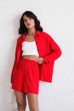 Martichelli Шорты летние красные  фото 4