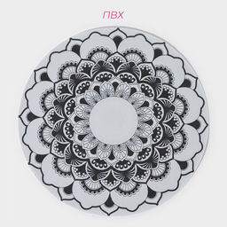 Набор салфеток сервировочных Доляна Мандалы, 4 шт, d=38 см, цвет белый  фото 11