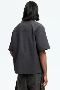 Camisa resort en mezcla de lino Relaxed Fit - H&m фото 6