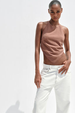TRF SLOUCHY BELT LOOP MID-WAIST JEANS - Zara фото 3