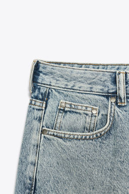 ZW COLLECTION DENIM BERMUDA SHORTS - Zara фото 14