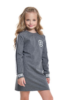 Платье с принтом из супрема UD 7420 граф меланж - Mini maxi фото 3