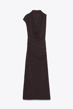 GATHERED MIDI DRESS - Zara фото 6