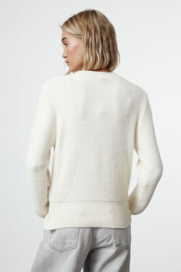 TRENDYOLMILLA Ekru Ekstra Yumusak Dokulu Triko H?rka TWOAW25HI00119 фото 5