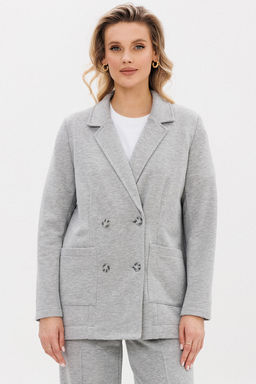 Жакет GO F4078/50-04.164-170 серый меланж