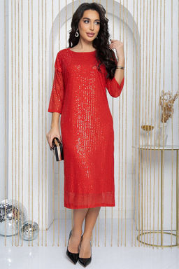 Платье Просто сияй (красное) П11808 - Lt collection фото 7