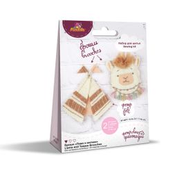 Набор для шитья Miadolla TF-0371 Броши Лама и вигвам