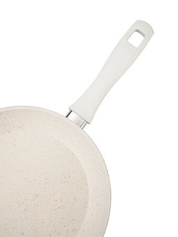 Сковорода с крышкой 30х5,7 см (3,35 л) с АПП, цвет: айвори, арт. 5050-IVR-30.