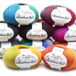 Цена за 10 мотков пряжи RAINBOW LINE