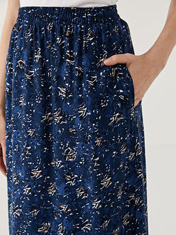 Beli Lastikli Desenli Kad?n Etek