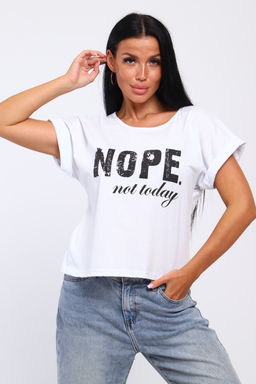 Футболка с надписью Nope, not today, Арт. 804