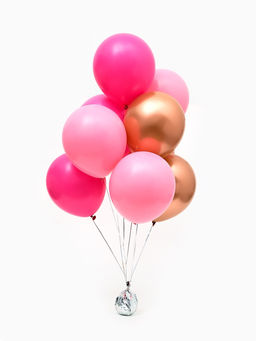 Воздушные шары латексные 12" "Розовый микс" набор 25 штук