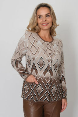 ЗЛАТА Жакет М 2900/коричневый