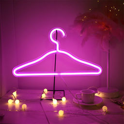 Неоновая вешалка-светильник розовое свечение - Aopen фото 2