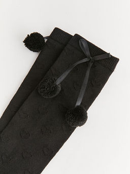 Kendinden Desenli K?z ?ocuk Diz Alt? ?orap - Waikiki фото 3